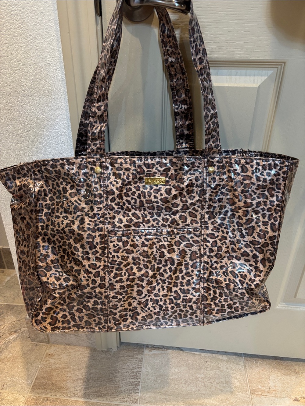 Leopard Print Tote Bag - Brown Leopard Shoulder Bag